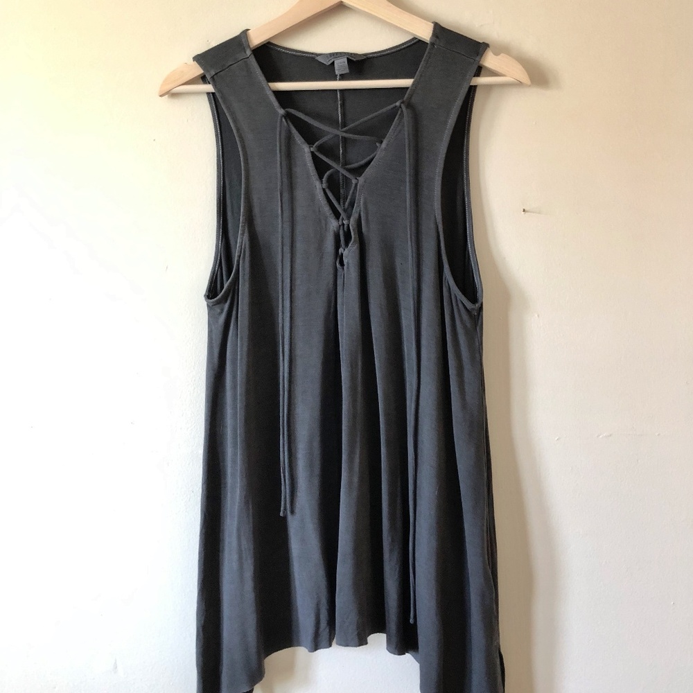 American Eagle Lace-Up Tank